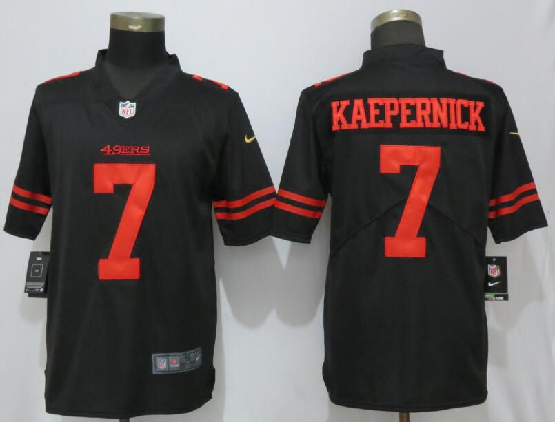 Men San Francisco 49ers #7 Kaepernick Black Nike Vapor Untouchable Limited Player NFL Jerseys->san francisco 49ers->NFL Jersey